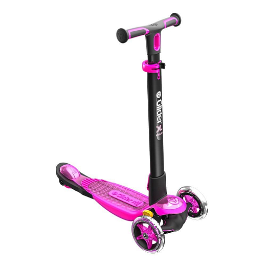 Самокат Glider XL Deluxe, черно-розовый от бренда Yvolution