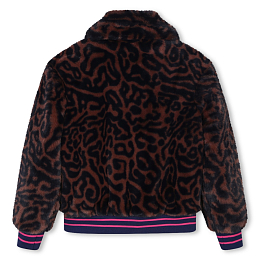 Шубка из искусственного меха с принтом гепарда от бренда HUGO