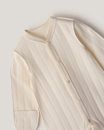 Набор комбинезонов зеленого и молочного цвета от бренда Anna Leon