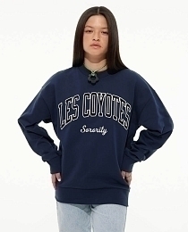 Свитшот темно-синего цвета LES COYOTES от бренда Les coyotes de Paris