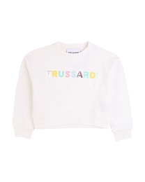 Свитшот укороченный белый от бренда Trussardi
