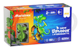 Конструктор Диплодок 60 mini деталей от бренда Marioinex