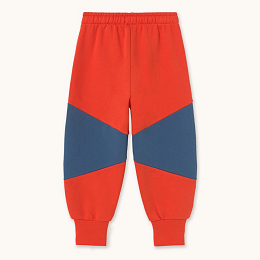 Джоггеры COLOR BLOCK Dark red от бренда Tinycottons