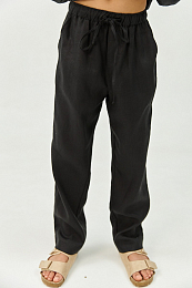 Штаны LINEN Black от бренда Liqlo