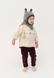 Шапка-шлем Hippo grey от бренда Peppihat