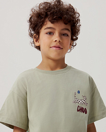 Футболка Dots Dog от бренда CHOOCHOO Хаки