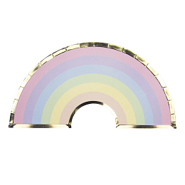 Тарелки Радуга с золотом 8 шт от бренда Tim & Puce Factory