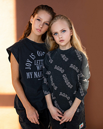 Шорты Smiling black от бренда Bobo Choses