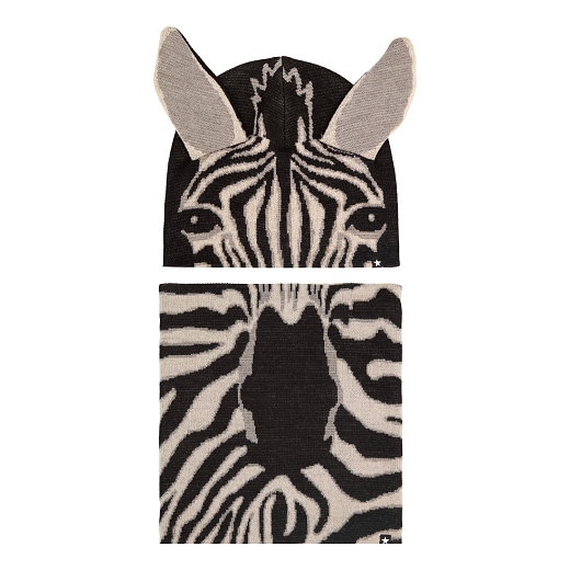 Шапка и снуд Kleo Black Zebra от бренда MOLO