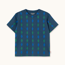 Футболка Diamond stripe от бренда Tinycottons Синий
