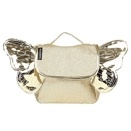 Портфель Papillon mini с крылышками золотой от бренда Caramel et Cie