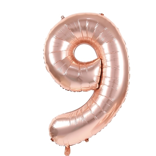 Воздушный шар 9 лет Rose Gold от бренда Tim & Puce Factory
