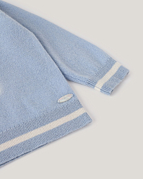 Джемпер и джоггеры голубого цвета с принтом лошадки от бренда Anna Leon