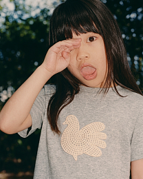 Футболка Bird от бренда Stella McCartney kids Серый