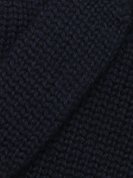 Перчатки темно-синего цвета с манжетами от бренда IL Trenino