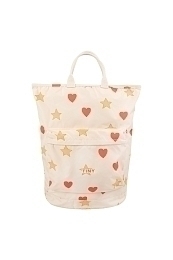Сумка-рюкзак с сердечками и звездами от бренда Tinycottons