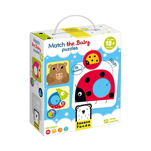 Пазлы для малышей Животные от бренда Banana Panda