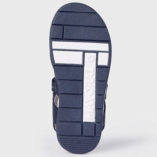 Тёмно-синие сандалии на липах от бренда Mayoral