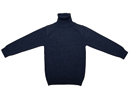 Водолазка из шерсти синего цвета от бренда Wool&cotton