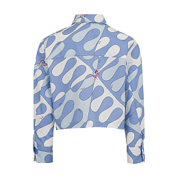 Блузка с голубым принтом от бренда Emilio Pucci
