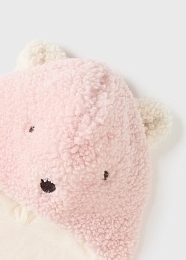 Шапка-шарф плюшевый мишка розовый от бренда Mayoral