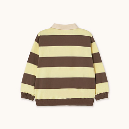 Поло STRIPES Yellow-Brown от бренда Tinycottons