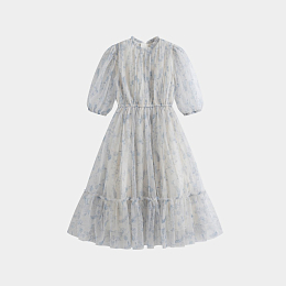 Платье Donna Blue Flower от бренда C'ERA UNA VOLTA