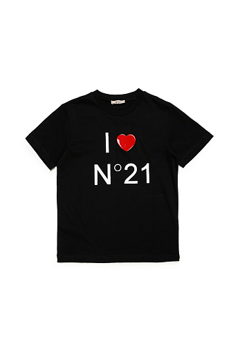 Футболка I love №21 Nero от бренда N°21 Черный