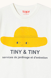 Футболка YELLOW HAT от бренда Tinycottons Белый