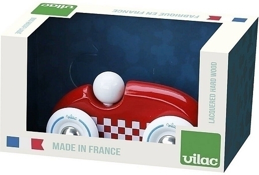 Машина Mini Rallye Checkers red от бренда Vilac