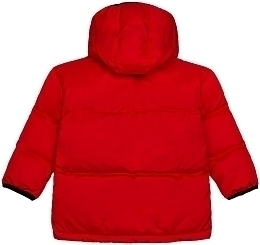 Куртка ярко-красного цвета с надписью от бренда MINIKID