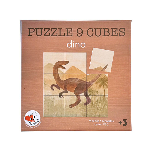 Кубики-пазл "Динозавры" от бренда Egmont Toys