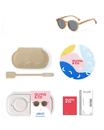 Очки TEEN & ADULT Oval Sunglasses-Classic Olivio-Sand beige от бренда Olivio and Co