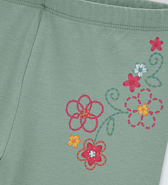 Легинсы Mint с вышитыми цветами от бренда Original Marines