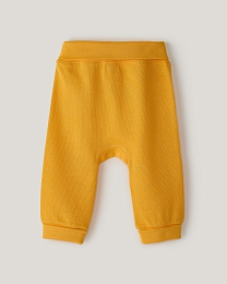 Набор штанов из фактурной ткани горчичного и бежевого цвета от бренда Anna Leon