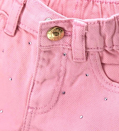 Шорты Pink со стразами от бренда Original Marines