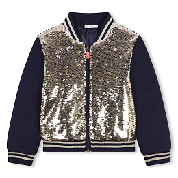 Бомбер в пайетках Navy от бренда Billieblush