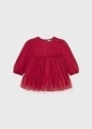 Платье красное фатиновое от бренда Mayoral