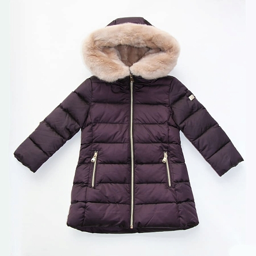 Пальто темно-фиолетового цвета от бренда Tre api