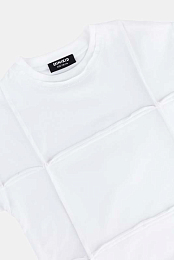 Футболка с защипами WHITE от бренда MINIKID Белый
