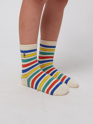 Носки 2 пары Multicolor Stripes от бренда Bobo Choses