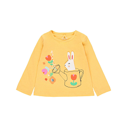 Лонгслив и джинсы Flower Bunny от бренда Boboli