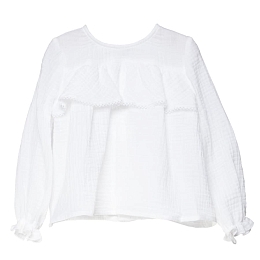 Блузка белая с манжетами от бренда Fina Ejerique