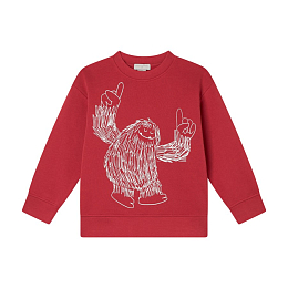Свитшот Red Yeti от бренда Stella McCartney kids