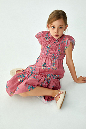 Платье Ester Pink Flowers от бренда C'ERA UNA VOLTA