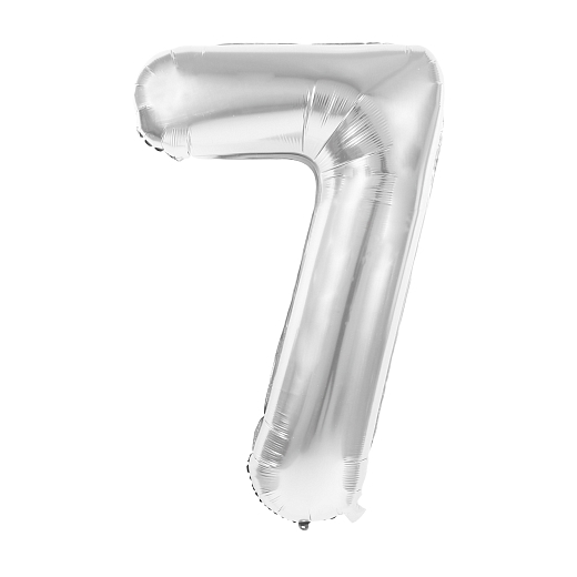 Воздушный шар 7 лет Silver от бренда Tim & Puce Factory