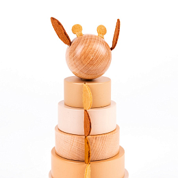 Пирамидка Жираф Леони от бренда Egmont Toys