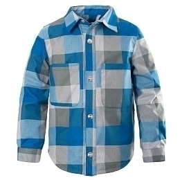 Куртка-рубашка MOUSEHUNT SCUBA BLUE CHECK от бренда Gosoaky