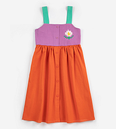 Сарафан Pixel Daisy color block от бренда Bobo Choses