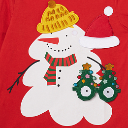 Лонгслив Snowman Graphic от бренда Stella McCartney kids